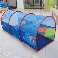 Children play foldable mesh tunnel tent for baby crawl training playground tunnel kid play tent tunnel