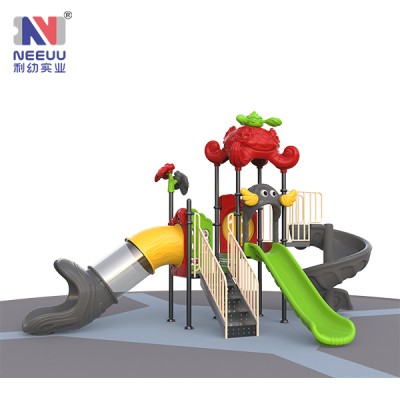 LY10301 Europe standard Magic House Series kids outdoor and indoor playground with tube slide and EN117 certificate