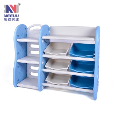 Children Indoor combination plastic toy shelf storage