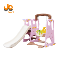 high quality kindergarten indoor plastic  slide and swing set  for children