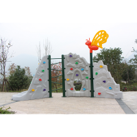 New Colorful Garden equipment Amusement Park Outdoor Playground  Kids Plastic Climbing Wall for Exercise