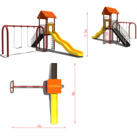 outdoor kids children plastic playground equipment for kindergardten