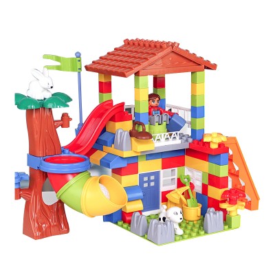 133PCS Kids Building Blocks Bricks Construct Toy Set Plastic ABS For Children