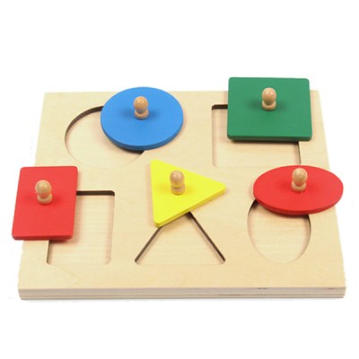 Wooden Montessori Toys Kindergarten Educational Toys Montessori Geometry Panel