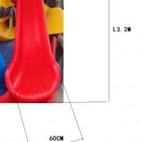 outdoor playground LLDPE plastic parts accessories for park school government tender