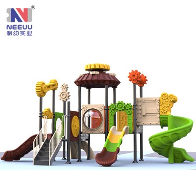 Universal gear series high quality children big playground equipment big slide new type toy in park