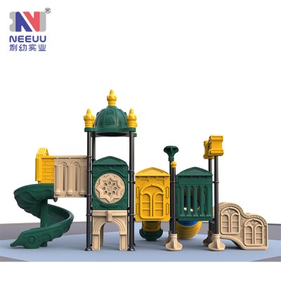 LY07101 Royal palace series plastic attractive amusement park colorful outdoor playground homemade playground with slide